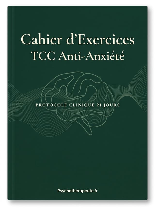 Couverture du Cahier d'Exercices TCC Anti-Anxiété